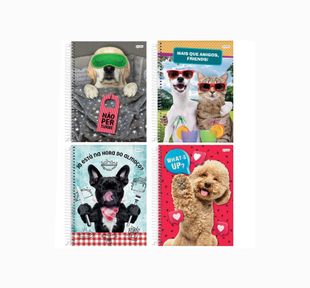 CADERNO UNIV.240F.15M.PET CD.