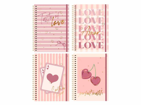 CADERNO UNIV. 80F.1M.DOCE ROMANCE C/E.CD