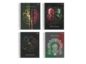 CADERNO UNIV.160F.10M.HOUSE...