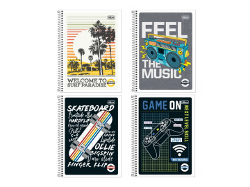 CADERNO UNIV. 80F.1M.PEPPER...