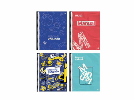 CADERNO UNIV. 80F.1M.MANUAL DO MUNDO CD.
