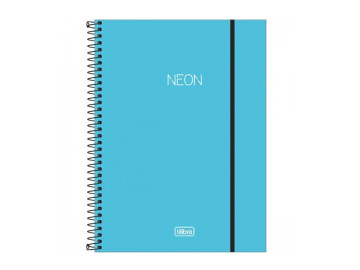 CADERNO UNIV.160F.10M.NEON...
