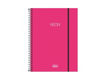 CADERNO UNIV. 80F.1M.NEON...