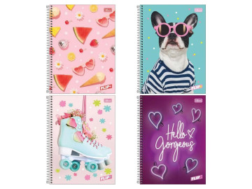 CADERNO UNIV. 96F.1M.FLIP+...