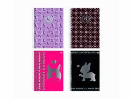 CADERNO UNIV.160F.10M.REBECCA BONBON CD
