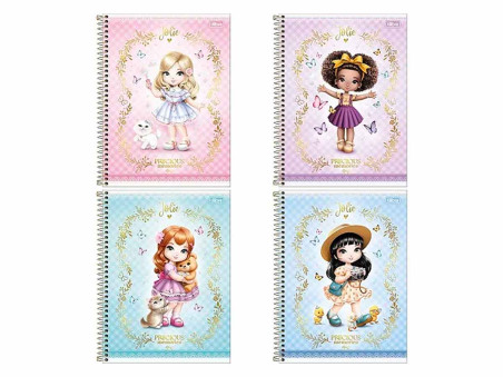 CADERNO UNIV. 80F.1M.JOLIE CD.