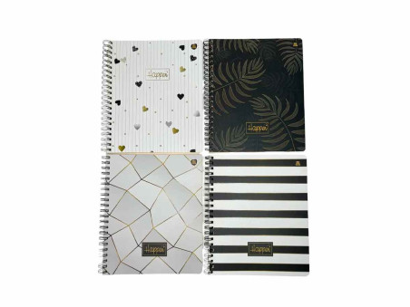 CADERNO UNIV. 80F.1M.HAPPEN CD.