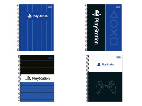 CADERNO UNIV. 80F.1M.PLAYSTATION CD.