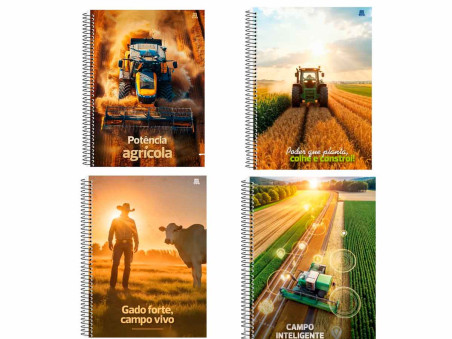 CADERNO UNIV.160F.10M.AGROFORTE+ADES.CD.