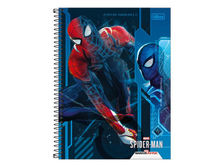 CADERNO UNIV. 80F.1M.HOMEM AR.GAME CD.