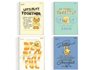 CADERNO UNIV. 80F.1M.DUCK...
