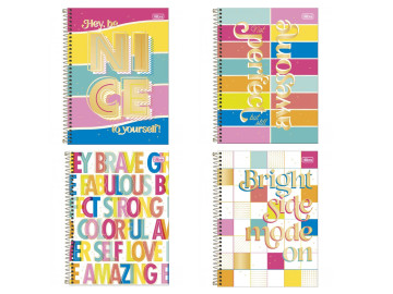 CADERNO UNIV.256F.16M.BE...