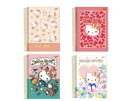 CADERNO UNIV. 80F.1M.HELLO KITTY 1A.CD.
