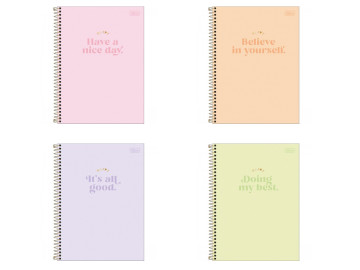 CADERNO UNIV.160F.10M.HAPPY...