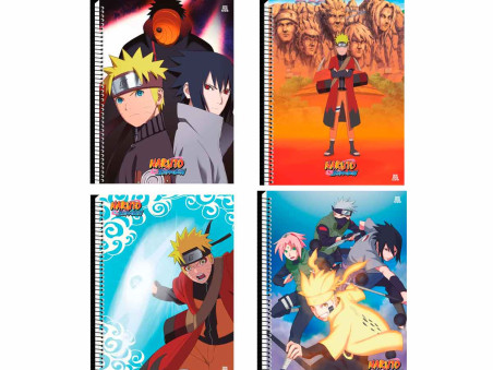 CADERNO UNIV. 80F.1M.NARUTO CD.