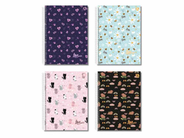 CADERNO UNIV.160F.10M.LOVE...