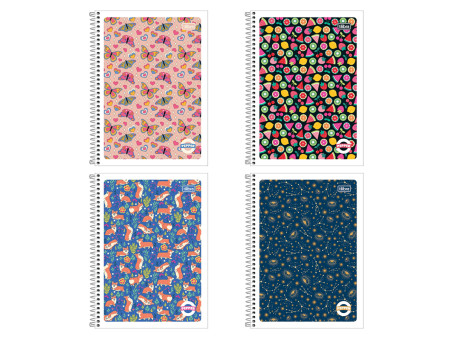 CADERNO UNIV. 80F.1M.PEPPER FEM.CF.