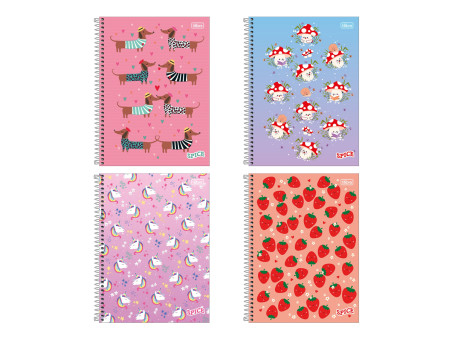 CADERNO UNIV. 80F.1M.SPICE FEM.CD.