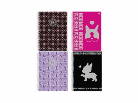 CADERNO UNIV. 80F.1M.REBECCA BONBON CD.