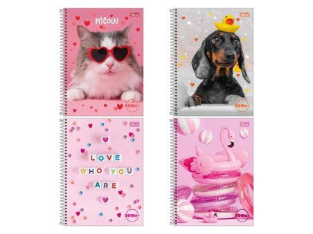 CADERNO UNIV. 96F.1M.ZOOM FEM.CD.