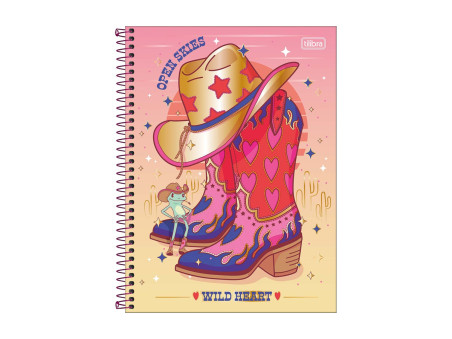 CADERNO UNIV. 80F.1M.WEST GIRL CD.