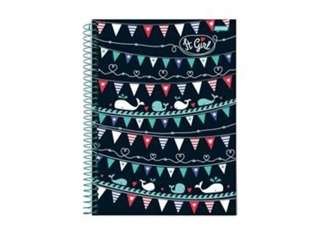 CADERNO UNIV. 96F.1M.IT GIRL CD.