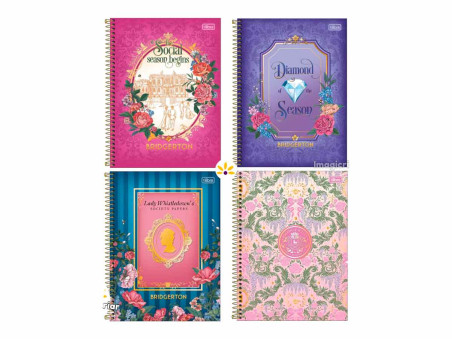 CADERNO UNIV. 80F.1M.BRIDGERTON CD.