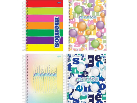 CADERNO UNIV.160F.10M.MENTOS 1A.CD.