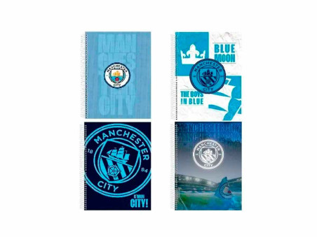 CADERNO UNIV.160F.10M.MANCHESTER CITY CD