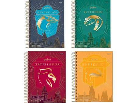 CADERNO UNIV. 80F.1M.HAARY POTTER CD