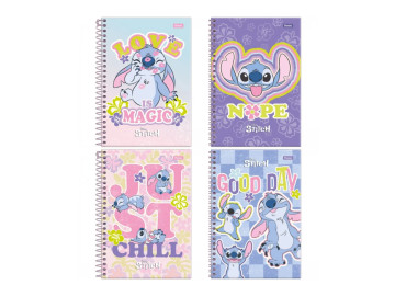 CADERNO UNIV. 80F.1M.STITCH CD