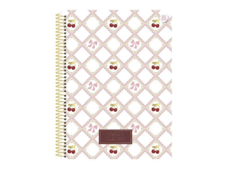 CADERNO UNIV. 80F.1M.SWEET CHERRY CD.