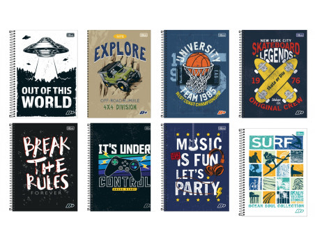 CADERNO UNIV. 96F.1M.MAIS MASCULINO CD.