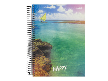 CADERNO UNIV.200F.10M.HAPPY...