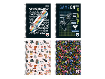 CADERNO UNIV. 80F.1M.PEPPER...