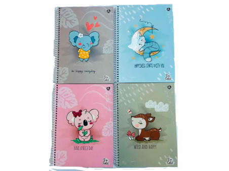 CADERNO UNIV. 80F.1M.SO CUTE CD.