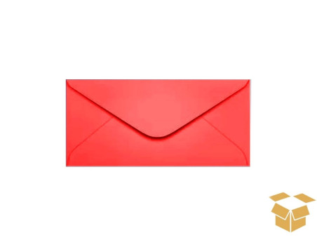 ENVELOPE 160X235 VERMELHO TOQ.80G.C100
