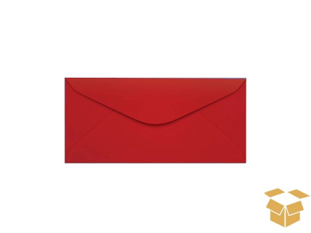 ENVELOPE 160X235 VERMELHO PEQ.80G.C100