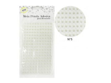 MEIA PEROLA ADESIVA N.5...