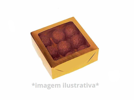 CX.12X12X4 LAMINADA OURO C/VISOR-AV