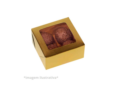 CX.08X08X04 LAMINADA OURO C/VISOR-AV