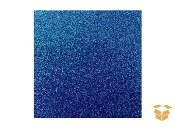 BORRACHA EVA GLITER AZUL C/10